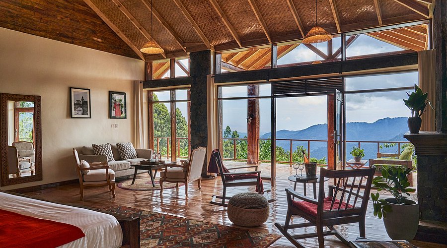 Gorilla Habituation Safari Packages Uganda 8 NKURINGO GORILLA LODGE UGANDA Living room